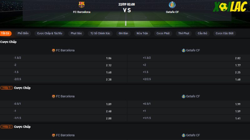 Barcelona vs Getafe
