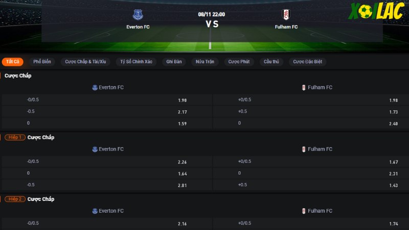 Everton vs Fulham